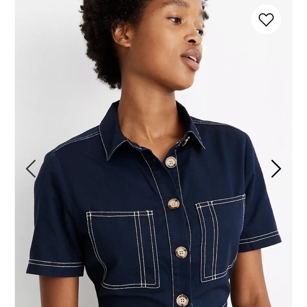 Madewell Retro Contrast Stitch Jumpsuit